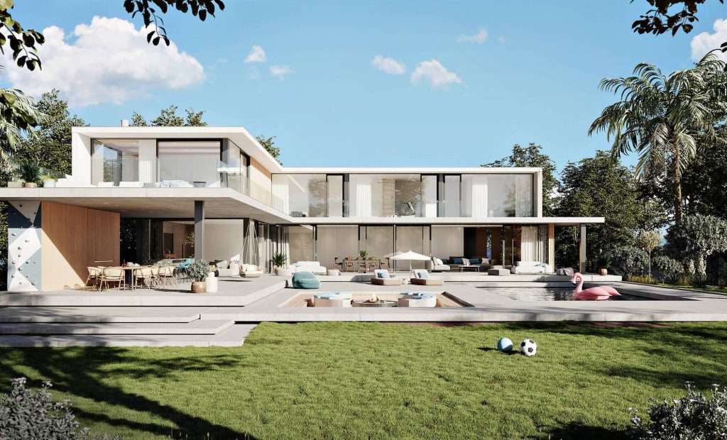 Rendering of the Luxury Home of the Future