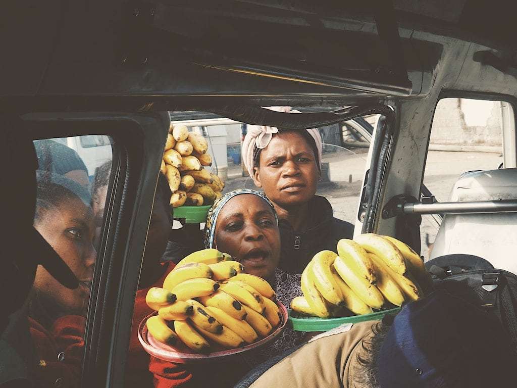 women selling bananas in Tanzania