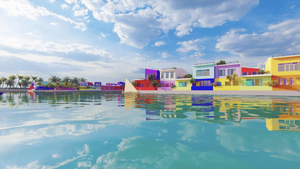 Maldives floating city concept  