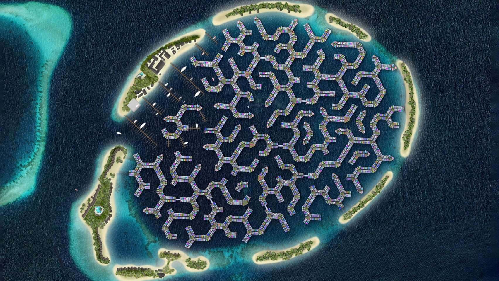 Maldives floating city concept