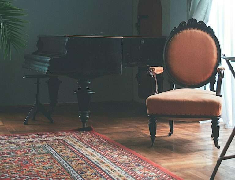 chair and piano