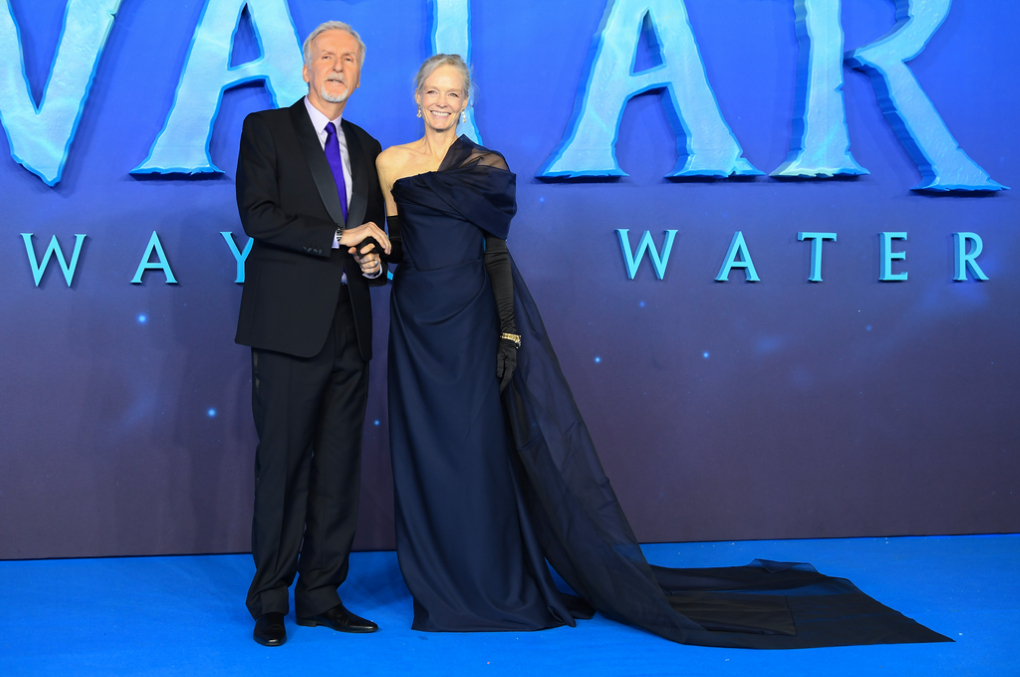 James and Suzy Amis Cameron at premier of Avatar