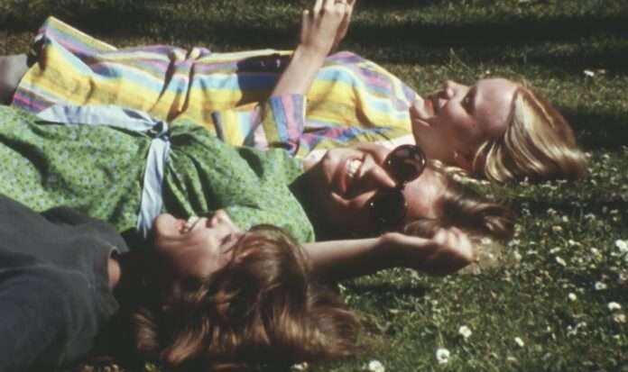 Hippies in the grass