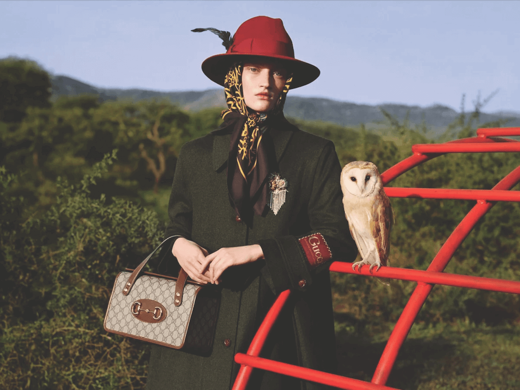 gucci 2020 ad with owl
