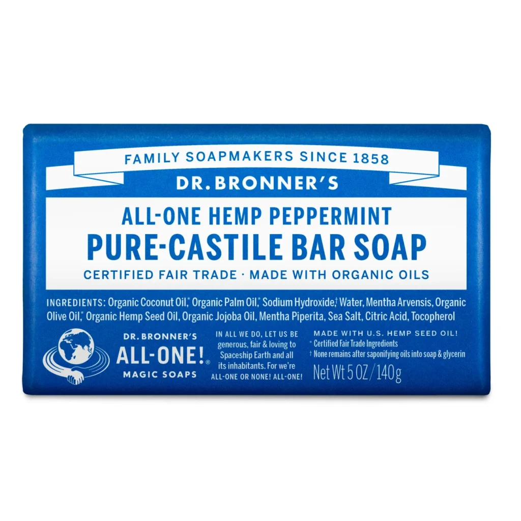 Dr. Bronner's Bar Soap.