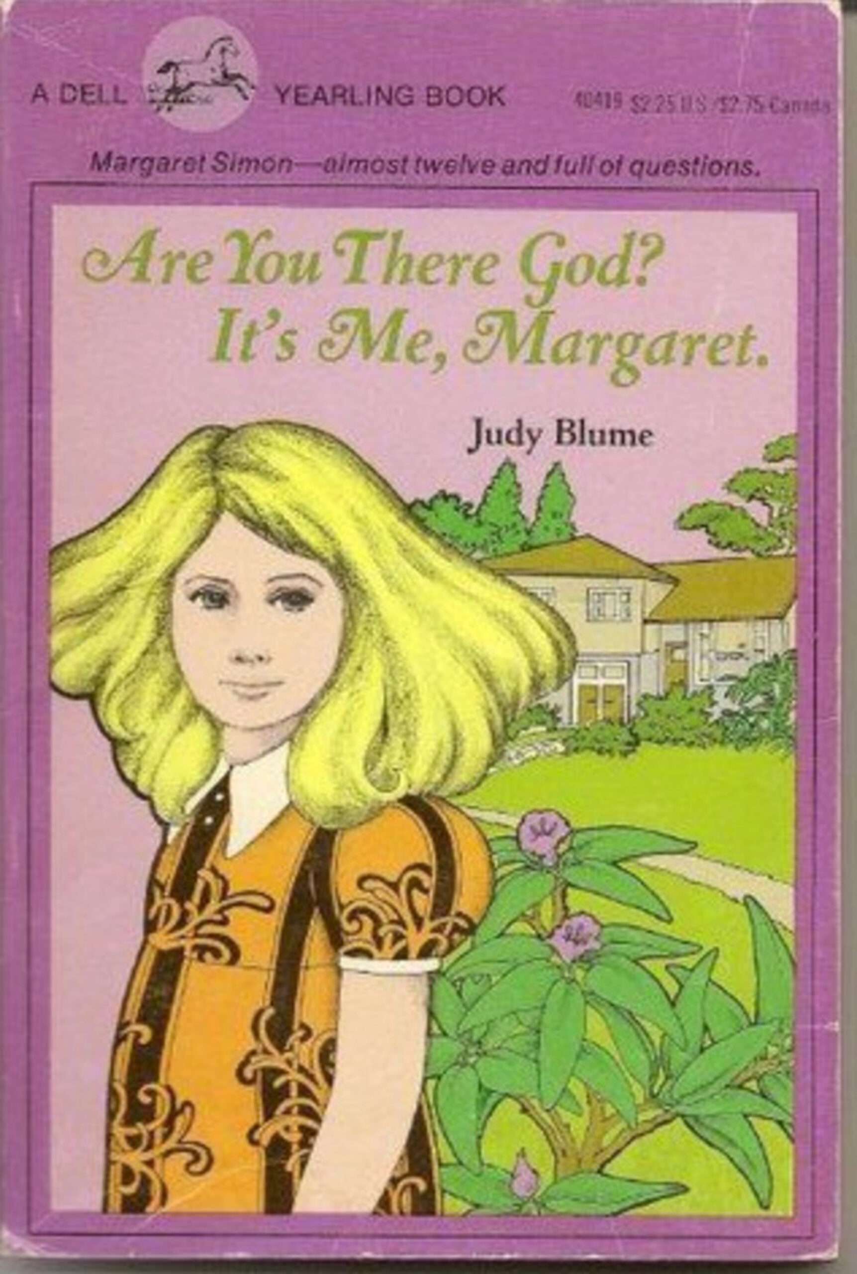 'Are You There God? It's Me, Margaret' 1970s book cover 