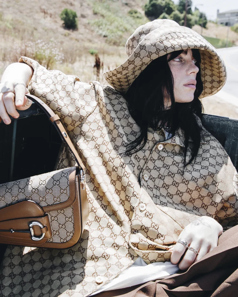Billie Eilish for Gucci horsebit bag