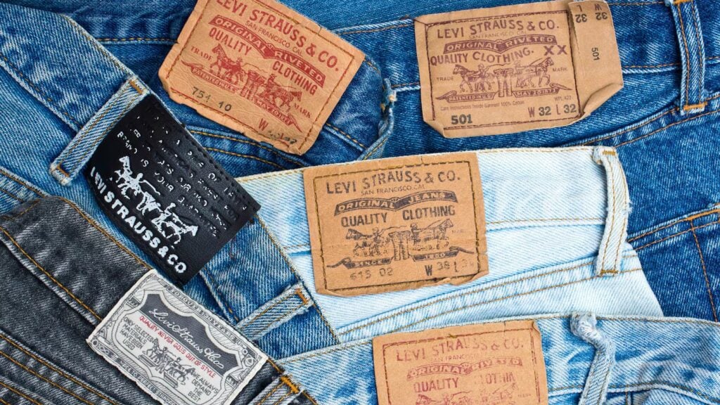 Levi's labels.